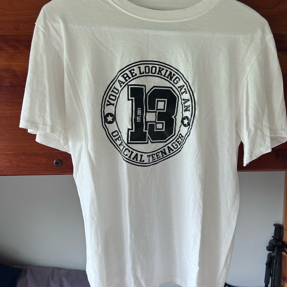 White Graphic Tee for Men